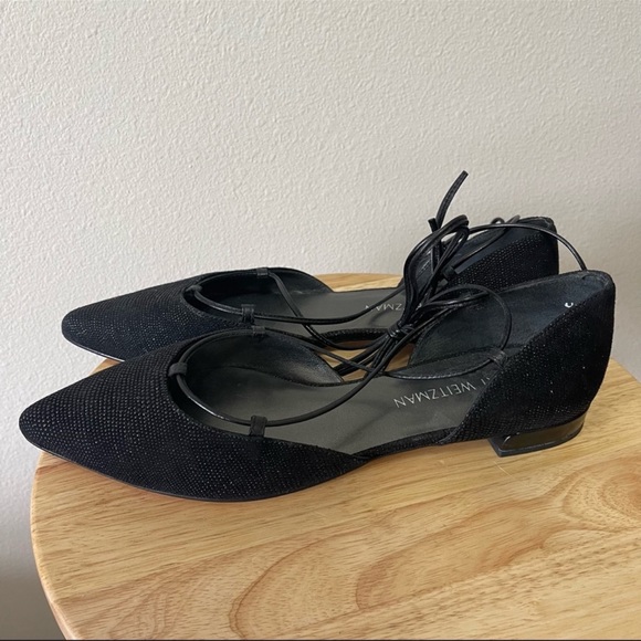 Stuart Weitzman Gilligan Lace-Up d'Orsay Flats - Picture 16 of 16